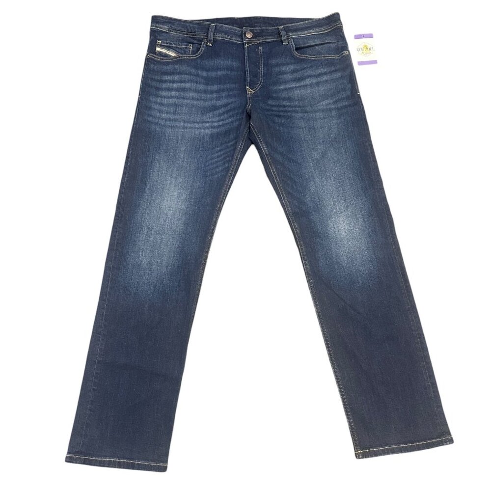 Diesel Jeans Mens 38x 32 Safado Slim Straight Button Fly Dark Wash Denim Stretch